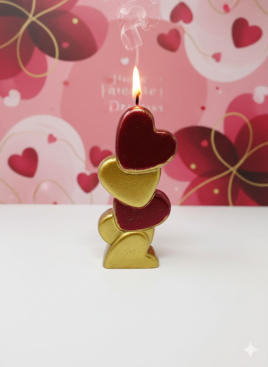 قالب سیلیکونی شمع قلب ولنتاین