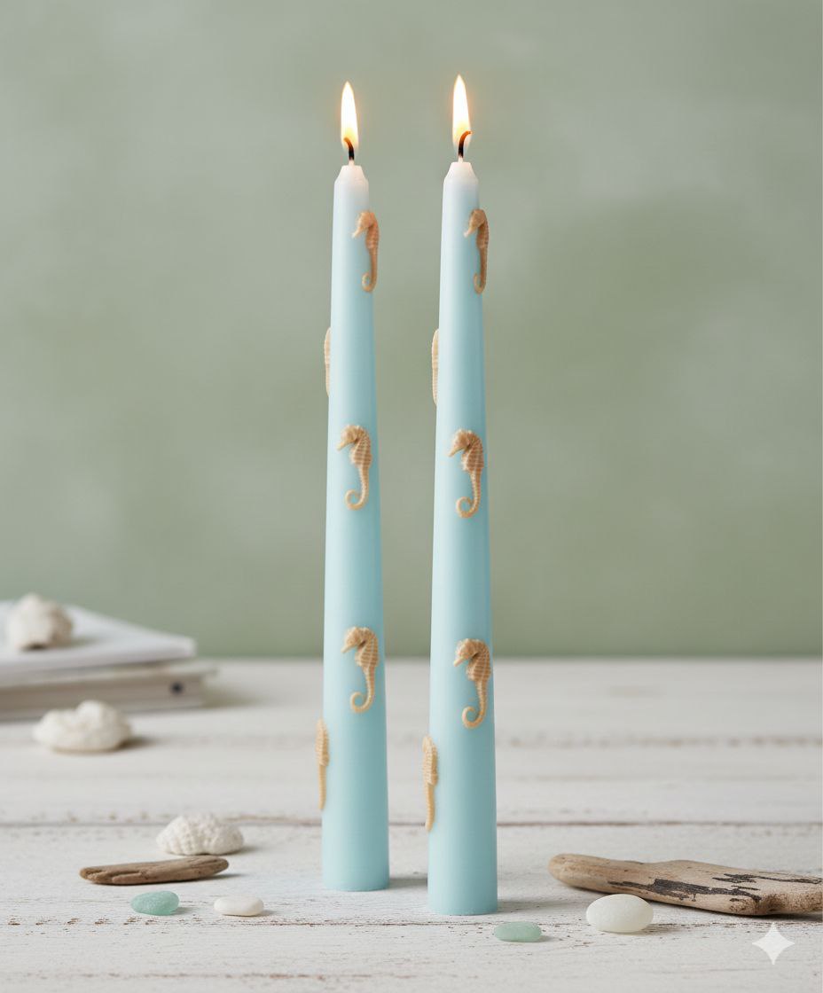 قالب سیلیکونی شمع قلمی اسب دریایی