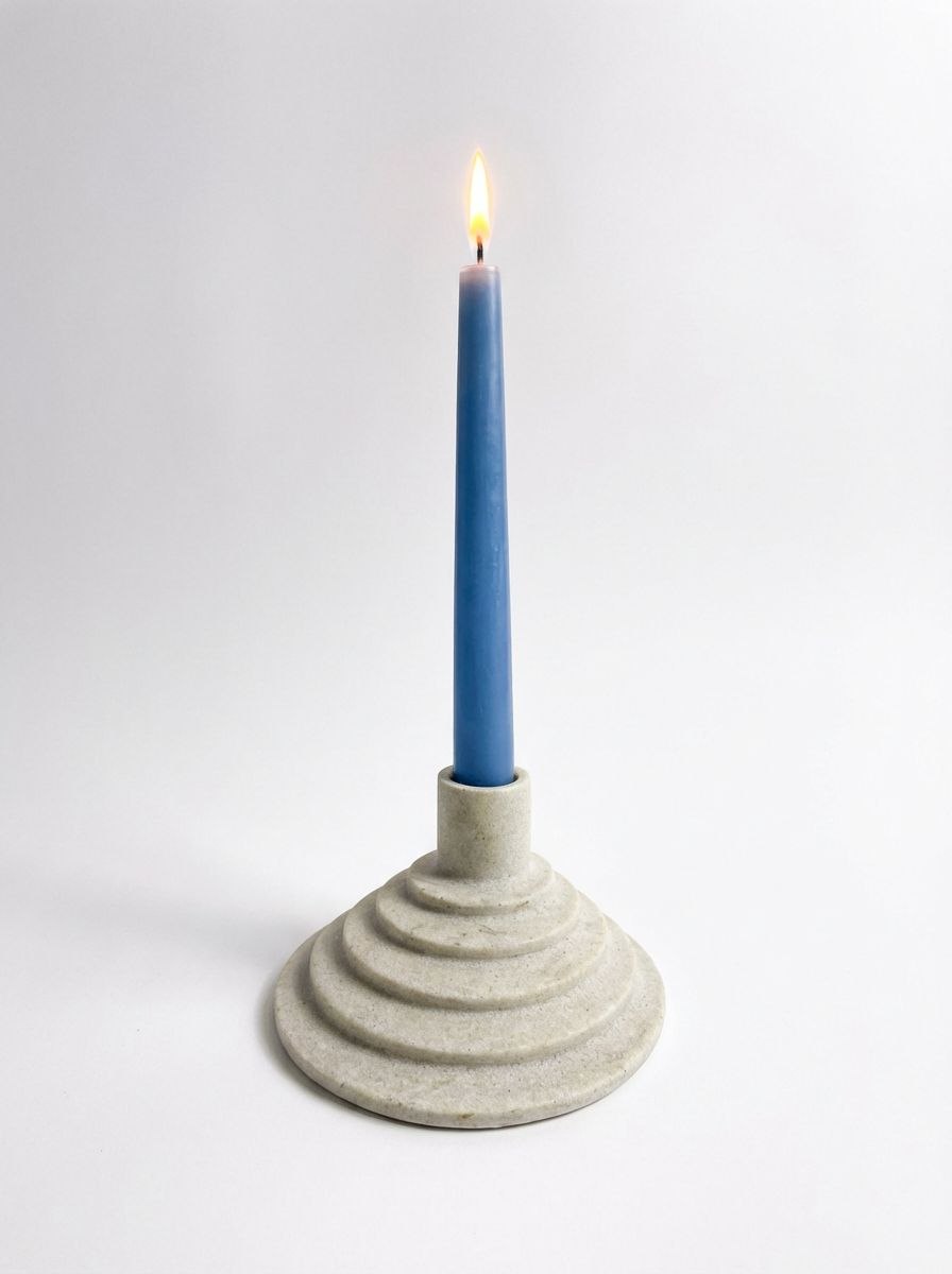 قالب سیلیکونی شمعدانی گرد پلکانی