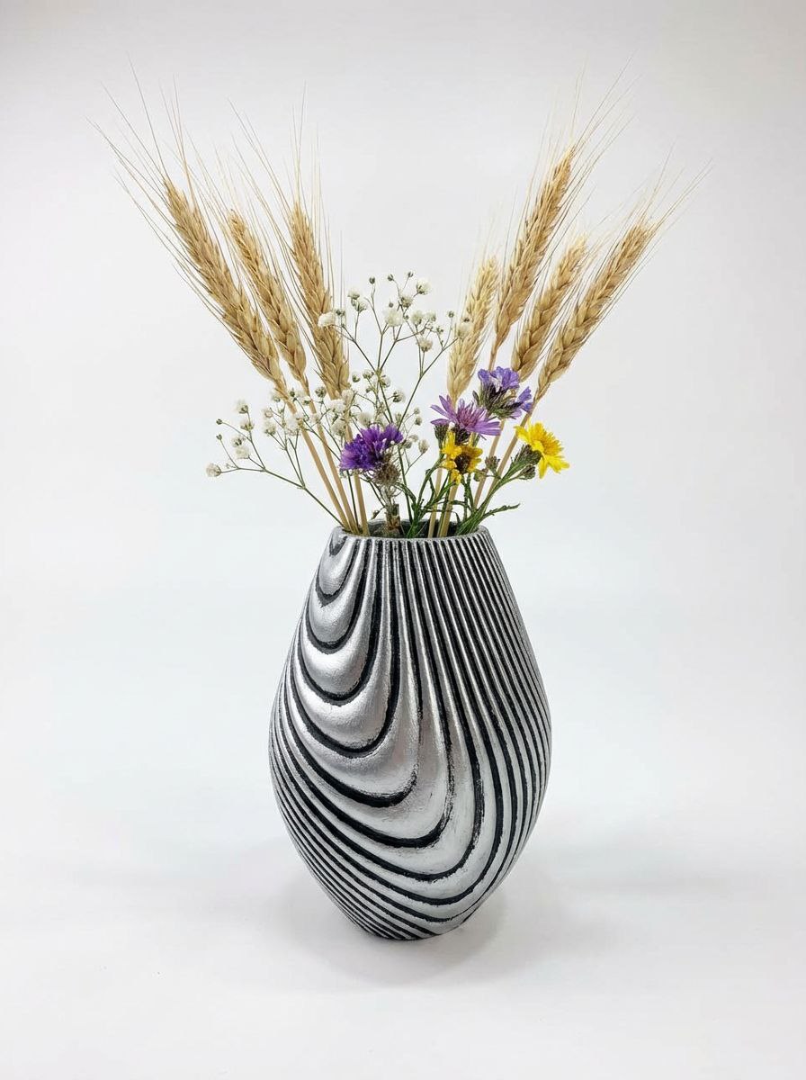 قالب سیلیکونی گلدان مارپیچ