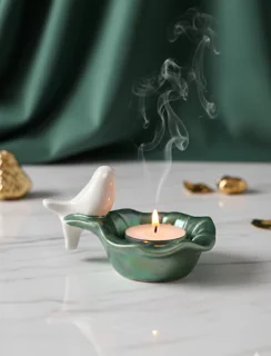 قالب سیلیکونی جا وارمر طرح پرنده و برگ