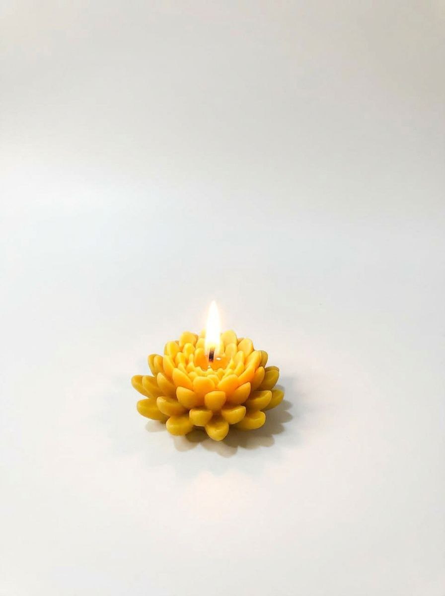 قالب سیلیکونی شمع گل داوودی (قطر6)